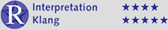 Interpretation: 4 stars; sound: 5 stars
