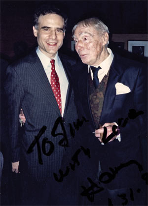 Kreger with Harvey Shapiro